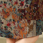 Buddha Stones Summer Paisley Floral Women's Summer Sleeveless Dress With Pockets