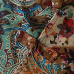 Buddha Stones Summer Paisley Floral Women's Summer Sleeveless Dress With Pockets