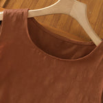 Buddha Stones Summer Casual Side Slit Flower Women's Sleeveless T-Shirts Tank Top