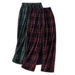 Buddha Stones Spring Casual Drawstring Plaid Pattern Elastic Waist Cropped Women's Harem Pants With Pockets