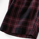 Buddha Stones Spring Casual Drawstring Plaid Pattern Elastic Waist Cropped Women's Harem Pants With Pockets