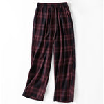Buddha Stones Spring Casual Drawstring Plaid Pattern Elastic Waist Cropped Women's Harem Pants With Pockets