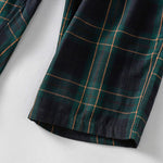 Buddha Stones Spring Casual Drawstring Plaid Pattern Elastic Waist Cropped Women's Harem Pants With Pockets