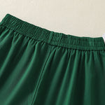 Buddha Stones Summer Casual Decorative Buttons Solid Women's Shorts With Pockets