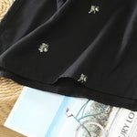 Buddha Stones Summer Vintage Tang Style Mandarin Collar Embroidery Small Floral Tank Top Women's Sleeveless Shirts