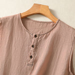 Buddha Stones Summer Casual Minimalist Button-Up Solid Women's Sleeveless Shirts Tank Top With Patch Pocket