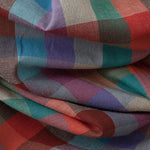 Buddha Stones Summer Casual Vintage Drawstring Rainbow Plaid Women's Summer Sleeveless Dress