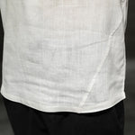 Buddha Stones Summer Casual Minimalist Solid Crew Neck Linen Men's Short Sleeve T-Shirts