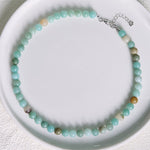 Buddha Stones Natural Amazonite Bead Balance Necklace