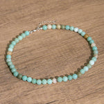 Buddha Stones Natural Amazonite Bead Balance Necklace