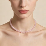 FREE Today: Loving Energy and Peace Natural Rose Quartz Bead Necklace