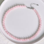 FREE Today: Loving Energy and Peace Natural Rose Quartz Bead Necklace