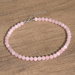 FREE Today: Loving Energy and Peace Natural Rose Quartz Bead Necklace