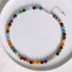 Buddha Stones Natural Tourmaline Bead Wisdom Necklace