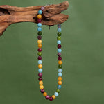 Buddha Stones Natural Tourmaline Bead Wisdom Necklace