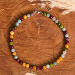 Buddha Stones Natural Tourmaline Bead Wisdom Necklace