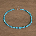 Buddha Stones Natural Turquoise Bead Strength Necklace