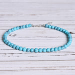 Buddha Stones Natural Turquoise Bead Strength Necklace