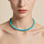 Buddha Stones Natural Turquoise Bead Strength Necklace