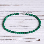 Buddha Stones Natural Malachite Bead Purity Necklace