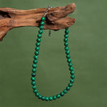 Buddha Stones Natural Malachite Bead Purity Necklace