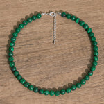 Buddha Stones Natural Malachite Bead Purity Necklace