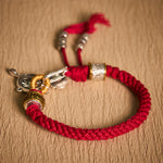 Buddha Stones Fu Character Swastika Om Mani Padme Hum Braided Rope Luck Bracelet