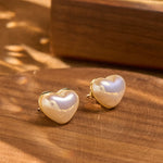 Buddha Stones Retro Heart Shape Design Loyalty Earrings