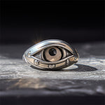 FREE Today: Blessing and Power Copper Dzi Beads Evil Eye Adjustable Ring