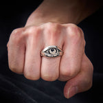 FREE Today: Blessing and Power Copper Dzi Beads Evil Eye Adjustable Ring