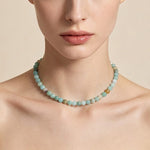 Buddha Stones Natural Amazonite Bead Balance Necklace