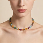 Buddha Stones Natural Tourmaline Bead Wisdom Necklace