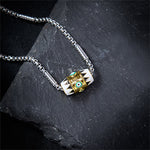 Buddha Stones Copper Enamel Evil Eye Protection Pendant Necklace