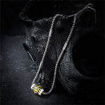 Buddha Stones Copper Enamel Evil Eye Protection Pendant Necklace