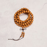 Buddha Stones Red Sandalwood Blessing Meditation Knotted Round Bead Mala