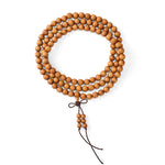 Buddha Stones Red Sandalwood Blessing Meditation Knotted Round Bead Mala