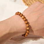 Buddha Stones Sandalwood grounding Tibetan Sandalwood Beads Wrist Mala