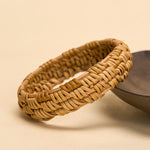 Buddha Stones Handwoven Rattan Bohemian Resort Wide Bracelet Bangle