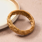 Buddha Stones Handwoven Rattan Bohemian Resort Wide Bracelet Bangle