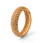 Buddha Stones Handwoven Rattan Bohemian Resort Wide Bracelet Bangle