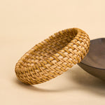 Buddha Stones Handwoven Rattan Bohemian Resort Wide Bracelet Bangle