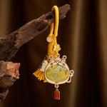 FREE Today: Peace and Protection Song Brocade Lucky Cat Prosperity Tassel Keychains