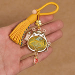 FREE Today: Peace and Protection Song Brocade Lucky Cat Prosperity Tassel Keychains
