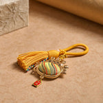 FREE Today: Peace and Protection Song Brocade Lucky Cat Prosperity Tassel Keychains