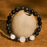 Buddha Stones Hematite Black Beads Support Bracelet