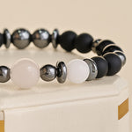 Buddha Stones Hematite Black Beads Support Bracelet