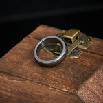 Buddha Stones Natural Hematite Support Powerful Ring