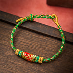 Buddha Stones Koi Fish Luck Hand-Woven String Bracelet