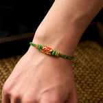 Buddha Stones Koi Fish Luck Hand-Woven String Bracelet