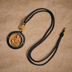 Buddha Stones Small Leaf Red Sandalwood Ebony Wood Yellow Jambhala Bodhisattva Green Tara Protection Necklace Pendant